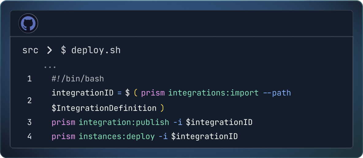 Example integration script